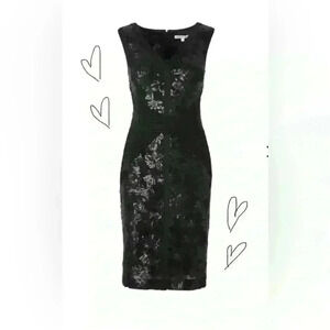 Cleo Black Sequin  Sheath Dress size 2